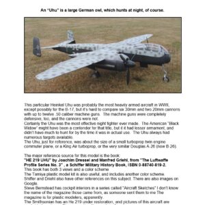 Heinkel HE219 Building Instructions (PDF Download)